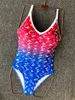 Klassieke vrouw uit één stuk zwemkleding Designer Swimpak Bloems Summer Beach Badende pakken voor vrouwelijke bikini's Backless Brand Kleding 02225