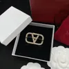 Brincos de designer Brincos de amor feminino Carta da marca P Gold 925 Silver Diamond Ring Jewelry Brincos de jóias