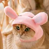 Abbigliamento per cani Cappello Simpatico gatto divertente Giocoso Copricapo per animali domestici Cucciolo Decorazione per cartoni animati Forniture per copricapo piccolo