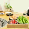 Dinnerware Sets Container Serving Plate Containers Household Tray Kitchen Wood Ware Dinner Dish Fruit Buffet Bowl