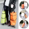 Storage Bags A Variety Of Retractable Roller Fashion Portable Shopping Wheel Bag Foldable Back Grocery Rack