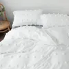 Ensembles de literie Artisanat de haute qualité avec fourrure lit double housse de couette 220x240 literie surdimensionnée tuftée oreiller confortable 231121