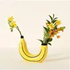 Vazen Banaan Vaas Hars Bloemstuk Creatieve Decoratie Gesimuleerd Fruit Artefact Grappige Potten Huis