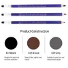 Eyebrow Enhancers 12pcs Waterproof Lasting Microblading Pen Permanent Makeup Tattoo Eyebrow Marker Pen Double-ended Positioning Pencil with Eraser 231120