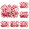 Decorative Flowers 6pcs/lot Artificial Flower Wall Panel 40cmx30cm Silk Rose For Wedding Decoration Home Party Backdrops Baby Shower