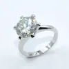 خواتم الزفاف SEMNI 05CT50CT Diamond Ruby Ring للنساء الياقوت 925 Sterling Silver Love Love Breath Free 231120