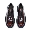 2023 Designer Uomo Oxford Scarpe eleganti Mocassini da sposa in vera pelle Scarpe da ginnastica Uomo Marrone Caffè nero Formale Riunioni aziendali Matrimoni Scarpe Taglia 38-45