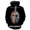 Men's Hoodies Halloween Horror Killer 3d Print Men/Women Hoodie Casual Oversized Pullover Fashion Sweatshirt Trend Tops Men Clothing