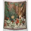 Одеяло Годовые подарки с зажимами из орехового дерева Рождественские елки со звездами, мягкие украшения для кровати 231120
