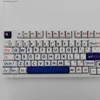 Teclados Azul Carácter grande Keycap PBT 136 Teclas Pequeño conjunto completo Personalidad Personalizada Química MX Cherry Machinery Teclado Q231121