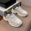 2023S Nieuwe mannen casual schoenen Bovenste koeienhuid stof wit zwart lederen sneaker lage top runner traienrs lace up luxe merk met doos 38-45EU fabriek