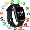 116plus Smart Watch Fitness Bracelet Blood Pressure Heart Rate Monitor Pedometer Cardio Bracelet Men Women Sport Smartwatch For Android IOS