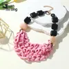 Łańcuchy guanlong vintage duże zielone naszyjniki dla kobiet dla kobiet wielowarstwowy łańcuch wisiorek Naszyjnik Choker Bohemian Retro Fashion Biżuter