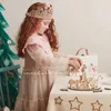 キャップ帽子幼児の女の子クラウンキッズクリスマスハットバースデージュエリースパンコールパーティースターヘッドドレスお祝いの装飾