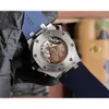 Regardez les montres de luxe APS de haute qualité AP Regardez Fruit Royal Oak Chronograph Menwatch Didl Orologio Automatique mécanique SuperColen CAL3124 STRAPE DE RÉSBILLE UH 9YLW