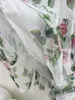 Spódnice Kobiety Kobiety wiosna letnia kwiatowa druk w linii A-line suknia balowa duża hemline długa preria szykownie słodkie luźne ubrania żeńskie
