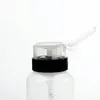 200ML 68OZ leere Pumpspenderflüssigkeit UV-Gelpolitur Nail Art Nagellack saubere Flasche Nagellackreiniger-Entferner-Flasche mit abschließbarem Klappdeckel Gwga