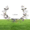 Europe and the United States Hand woven leaf crystal hair fashion wedding accessories hand hair JCG0482215401