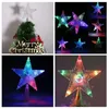 Christmas Decorations 1 Colorful Tree Top Star Illuminated Rotating Light Party LED Decoration 231121