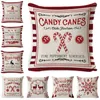 Pillow Case Christmas Cushion Cover 45 Pillowcase Sofa Cushions Cases Cotton Linen Covers Home Decor 2023