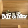 Party-Dekoration Fast Mr Mrs Signs Letters For Sweetheart Table Decor Sign F745 Drop Delivery Home Garden Festliche Lieferungen Ev Dhb4M