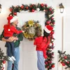 Juldekorationer 30 cm stor krans för dörrfönster konstgjorda hängande krans 2024 år prydnad 231120
