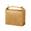 Bolsas de embalagem Retro Stand Up Kraft Paper Bag Caixa de papelão para arroz Pacote de armazenamento de alimentos para chá LX4460 Drop Delivery Office DHBQX