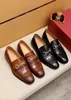 2023 Scarpe eleganti da uomo in vera pelle da ufficio Stile completo Designer di marca Matrimonio Casual Business Flats Classic Slip On Mocassini Taglia 38-47