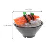 Party Decoration 2 Pcs Model Simulated Sushi Rice Child Kitchen Cabinet Decor Game Food Toy Pvc Play Kids