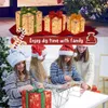 Decorações de Natal 3 Pçs / Set Brilhante Caixa de Presente Decoração Ornamento com Iluminação de Arco Ao Ar Livre Xmas 231120