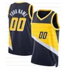 Personalizado 00 Bennedict Mathurin Niños Jóvenes Mujeres CE Jersey de baloncesto Negro Blanco 11 Bruce Brown 33 Myles Turner 27 Daniel Theis 0 Tyrese Haliburton 7 Buddy Hield Jersey