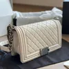 canal caviar estampado couro bolsas de ombro le menino mulheres diamante treliça cruz corpo carteira vintage cartão bolso bolsa luxo designer marca correntes