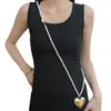 Belts Women Belt Pearls Heart Pendant Chains For Jeans Stage Shows Girls