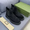 Designer Boots Men Loafers suede Boot Men combat boot versatile modeling Ankle Boots size 38-46