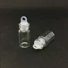 1 ml injektionsflaskor klart glas som önskar injektionsflaska med plastplugg mini glasflaska tomma provburkar små 22x11mm (höjdxdia) söta hantverk önskan flaskor nqjm