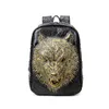 sac à dos Mode 3D Embossed Wolf Sacs à dos pour femmes Rivet unique Sac fantaisiste Cool giris Pour Adolescents Ordinateur Portable Voyage s 230417