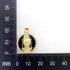 Pendant Necklaces Religion Christian Natural Stone Jesus Medal Bead Zircon Charms Amulet Necklace For Jewelry Making Accessories