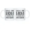 Water Mug with Handle Funny Coffee Mug Best Mother's Day Gifts for Mom Women Unique Present - Top Birthday Gift for a Mother - Fun, Cool Novelty Cup - 11oz