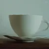 マグカップ不規則なコーヒーカップセット骨中国芸術的なホリデーギフト新築