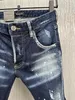 DSQ Phantom Turtle Jeans Men Jean Mens 럭셔리 디자이너 스키니 찢어진 멋진 사람 인과 구멍 데님 패션 브랜드 피트 청바지 맨 더드 바지 20394