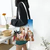 Shopping Bags Animal Canvas Tote Bag Reusable Grocery Sundry Handbag For School Market Camping