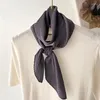 Шарфы, модный шарф с лентой для волос, женский шелковый шарф на шею, винтажный длинный галстук с цветочным принтом, пояс