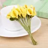 Decoratieve bloemen calla lily boeket bruid boeketten bruiloft bloem nep bruids arrangement