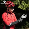 Luvas de ciclismo ROCKBROS à prova de choque resistente ao desgaste SBR Homens Mulheres Dedo completo à prova de vento respirável alongar luva MTB quente 231121