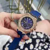 Montres à Quartz de styliste, diffusion en direct du nouveau ruban Royal, synchronisation à trois yeux, perceuse fonctionnelle, lot de montres Premium