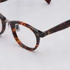 Lunettes de soleil Cadres Design Japonais Rétro Ovale Rond Optique Lunettes Hommes Femmes Lunettes Acétate Spectacle Cadre Pour Homme Tortue Légère