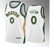 0 Jayson Tatum 7 Jaylen Brown Basketball Jersey 4 Jrue Holiday Boston Retro Larry Bird Kevin Garnett Celtics Paul Pierce 2023 2024 Koszulki miasta Retro Shirt Mens Mens