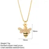 Pendant Necklaces Cute Flower Butterfly Necklace For Women Bird Bee Animals Pearl Collars Stainless Steel Long Choker Excellent Quality