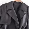 Women's Jackets 2023 Autumn Winter Women Wear European American Style Versatile Faux Leather Short Windbreaker Coat Female Top