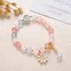 Strand Makersland Sweet Beads Bracelet Friendship Glass Bracelets For Girls Daisy Pendants Children Jewelry Accessories Wholesale